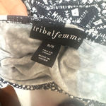 Tribal Femme Maxi Dress sz M navy white tassel sleeveless boho resort cruise Blue Size M Photo 5