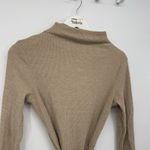 A New Day Tan Long Sleeve Mock Neck Sweater Dress Size XS Cotton Blend Photo 2