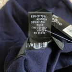 August Silk  navy blue top petite Photo 5