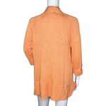 Chico's Sweater Womens Small Orange Open Front Cardigan Office Workwear Versatile Photo 3