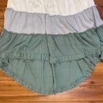 White Birch High Low Babydoll Dress Flutter Sleeveless Cotton Pockets Boho 1X Photo 3