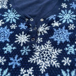 Nautica 2piece pajama set for women blue with snowflake prints size XSmall Photo 3