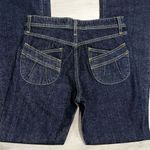 Dark Wash Bootcut Jeans Size 8 Contrast Stitching 100% Cotton Women’s Blue Photo 4