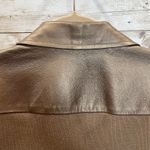 Peter Nygard Vintage  Womens L Jacket Bronze Studded Leather & Knit‎ Back Sleeves Photo 10