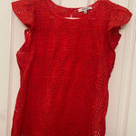 Madewell FINAL MARKDOWN  eyelet top small Photo 0