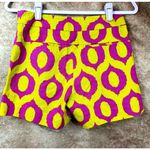 Anthropologie 'Cartonnier' Tailored Remy Shorts Hot Pink Yellow Green sz 4 Photo 11