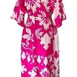 Eshakti WAYWARD FANCIES Floral Tile Print Cotton Voile Wrap Dress Photo 0