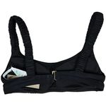 J.Crew  Scrunchie-strap squareneck bikini top‎ Black XXS NWT Photo 1