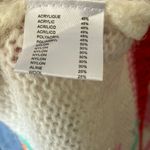 Gold & Silver: Pink & Green Crew Neck Floral Design Sweater Photo 12