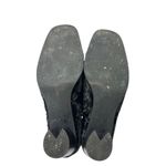 Internationally Blank Hype Black Crushed Velvet Velour Zip Heeled Boots Size 10 Photo 3