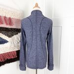 Lululemon Run Briskly 1/2 Zip Pullover Heather Blue Sz 10 Photo 8