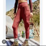 Free People Movement  Take A Hike Orange Pants Small Photo 1