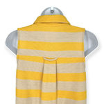 Band of Outsiders | Sz 1/Small | Tan/Yellow Striped Sleeveless Polo Shirt Dress Yellow Photo 10