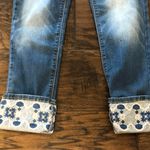 White House | Black Market WHBM Embroidered Cropped Skinny Jeans Photo 6