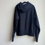 Thakoon Thick 100% cotton Hoodie Solid Navy Blue Size Medium Luxury Unisex Photo 2
