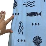 Arli Womens Blue Fish Seashells Print Maxi Dress M Puerto Vallarta Mexico Size M Photo 8