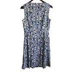 Anne Klein Women Dress 10 Geometric Dot Pockets Belt Flare Career Travel Event Photo 2