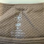 Aura  Athletica Khaki Long Sleeve Activewear Crop Top‎ size M/L Photo 1