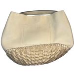 Vince Camuto  Sula Leather Top Handle Bucket Bag Jasmine Cream Snap Closure Photo 4