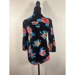 Maeve by Anthropologie Woodland Walk blouse black With Floral Cinch Waist 0 Photo 1