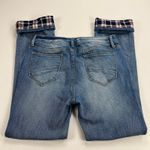 Driftwood Colette Flannel Cuff Straight Leg Mid Rise Medium Wash Jeans Size 29 Photo 1