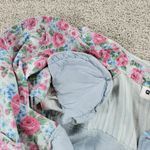 VTG Gitano Womens Top S Chambray Floral Button Up Crop Tie Western Rodeo 90s Blue Photo 9