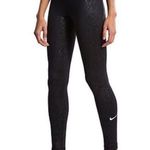 Nike Pro Dri-Fit Full Length Active Wear Metallic Snake Skin Leggings, Size S Photo 0
