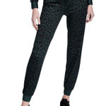 Ultracor  Amina Leopard Print Joggers Green Cheetah Lounge Sweatpants Size XS Photo 0