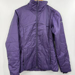 Columbia  Womens Jacket Purple Full‎ Zip Omni Heat Puffer Coat Lightweight Small Photo 0