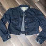Charlotte Russe  Dark Blue Cropped Denim Jacket Photo 2