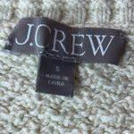 J.Crew  Women’s 100% Cotton Cream Ivory V-Neck Cable Knit Sweater Sz S Classic Photo 1