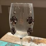 Black beaded earrings. Photo 5