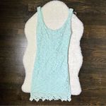ZARA Light Blue Lace Bodycon Dress Photo 1