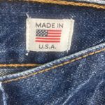 RE/DONE  Straight Button Fly Dark Wash Jeans Photo 3