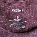 Sonoma Long Sleeve Thermal Crewneck, Red Wine Burgundy Heather, Size S Photo 4