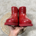 UGG  Women’s Classic Samba Ribbon Red Mini Clear Waterproof Boots Size 6 Photo 12