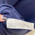 ZARA Turtleneck Ribbed Sweater Slim Fit Pullover Long Sleeve Blue Size S Photo 5