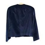 Vintage Blue Velvet Boho Chic Streetwear Fitted Edwardian Puff Sleeve Large Photo 5