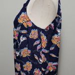Anthropologie Daniel Rainn navy paisley crochet halter tank size medium Photo 3