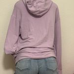 Aerie Light Purple Hoodie with Sleeve Text Photo 4