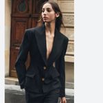 ZARA NWT Blazer large buttons - ZW Collection Wool Blend Bloggers Fave Photo 1