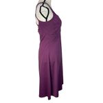 prAna Medium Rebecca Dress A-Line Striped Shelf Bra Stretch Sleeveless V-Neck Photo 2