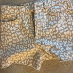 ZARA cheetah print Jean shorts Photo 3