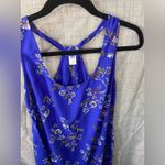 Old Navy  Dress Women Small Blue Floral Shift Short Round Neck Sleeveless Photo 4