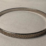 Vintage Silver Tone Bangle Bracelet Photo 0
