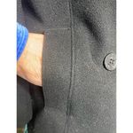 Liz Claiborne 100% Wool Coat Jacket 8 Black Winter Wear Double Breasted Peacoat Photo 9