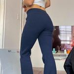 donni flare yoga pants navy ribbed high waisted Blue Size XS Photo 3
