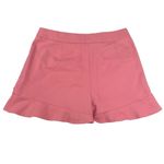 Zara Basic Pink Pocket High Rise Stretch Chic Ruffle Hem Flare Short Size M Size M Photo 1