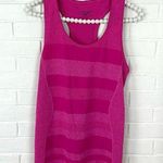 Brooks  Running Pink Striped Tank Top Size S Photo 0