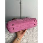 Coach y2k Vintage 2004 Pink Hampton Suede SOHO Flap Satchel Photo 4
